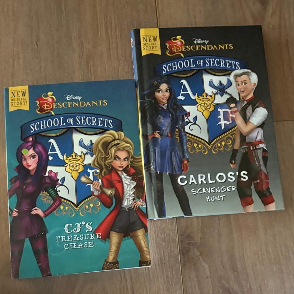 Descendants School of Secrets Kids Books- Carlos and CJ